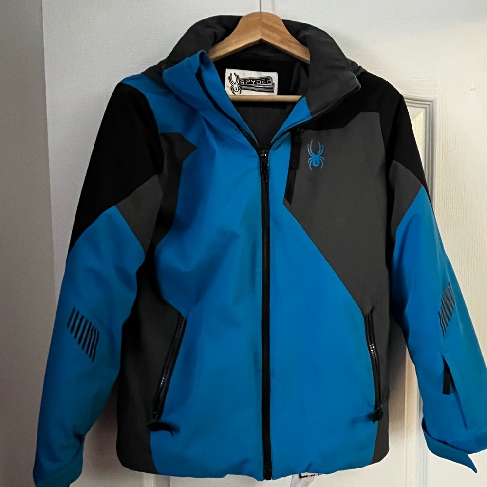 Kids Winter Jacket with black snow pants